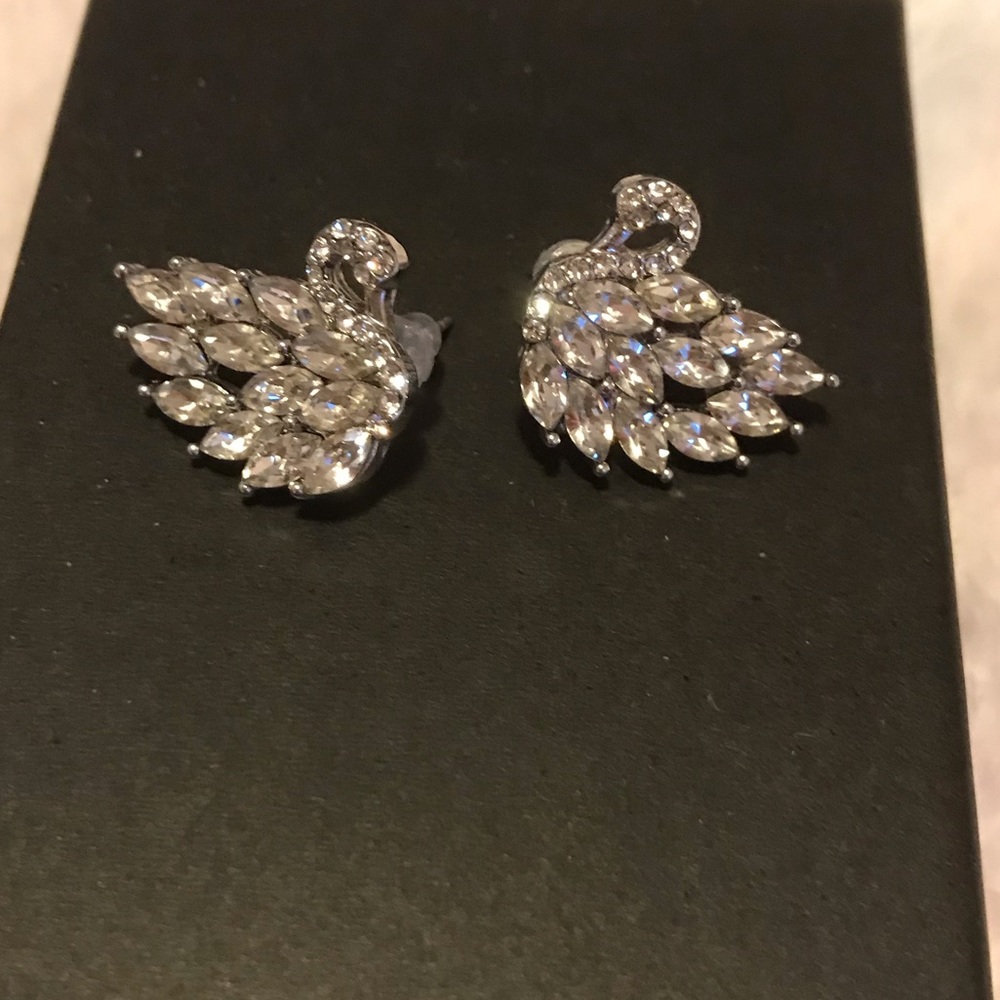 Swan earrings